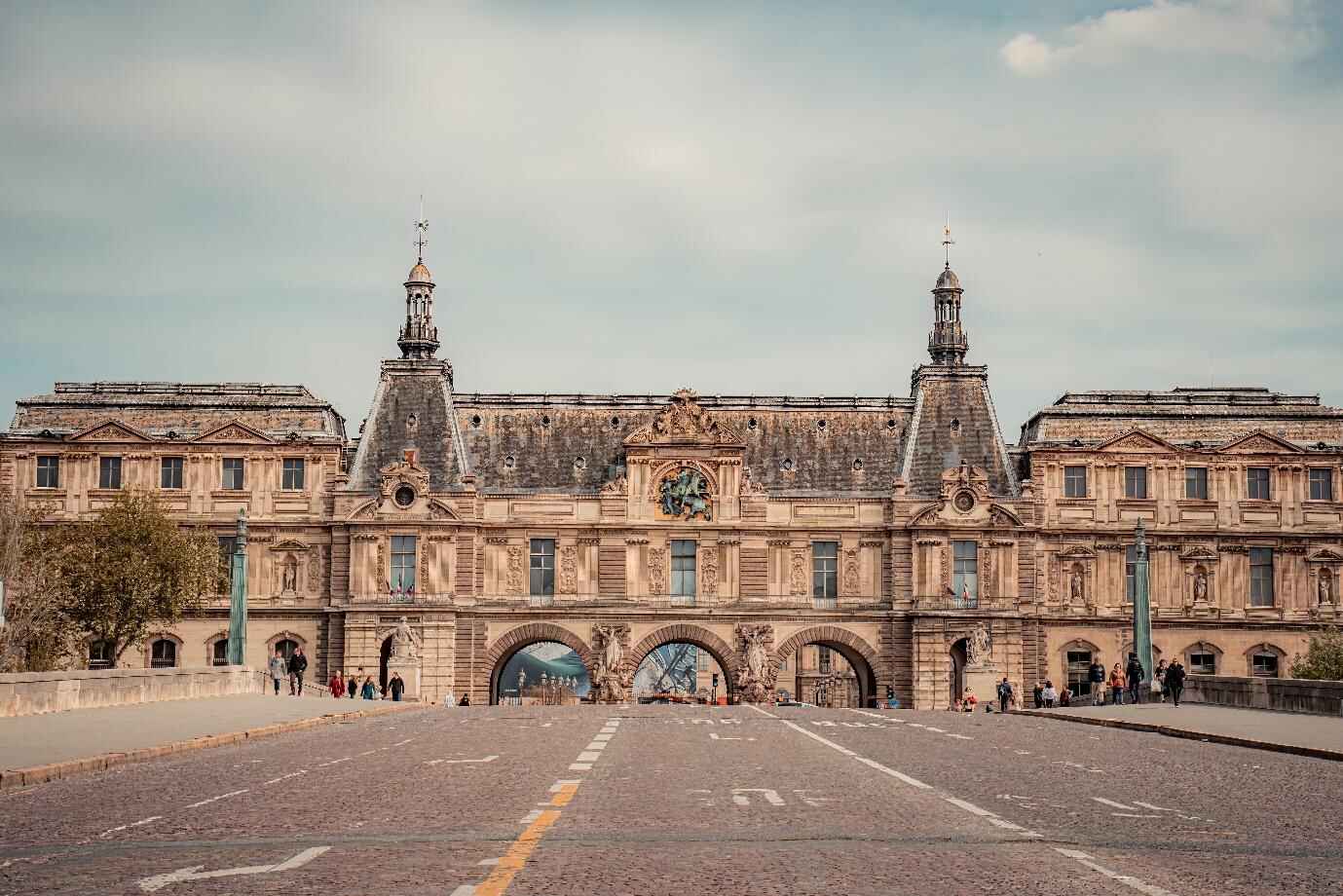 louvre museum in Paris, France.