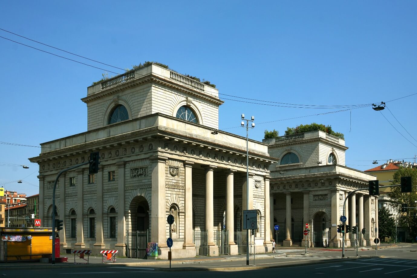 View of the Porta Venezia district in Milan, Italy