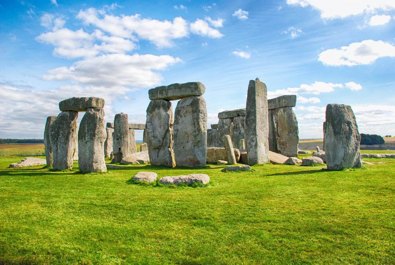 Stonehenge with Blue Sky.Uk.