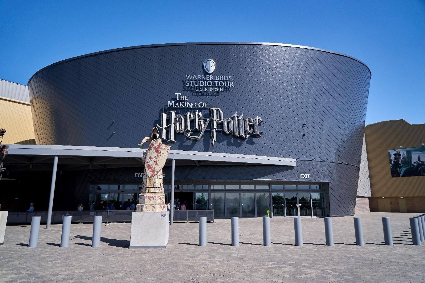 The entrance of Warner Bros Studio Tour in London