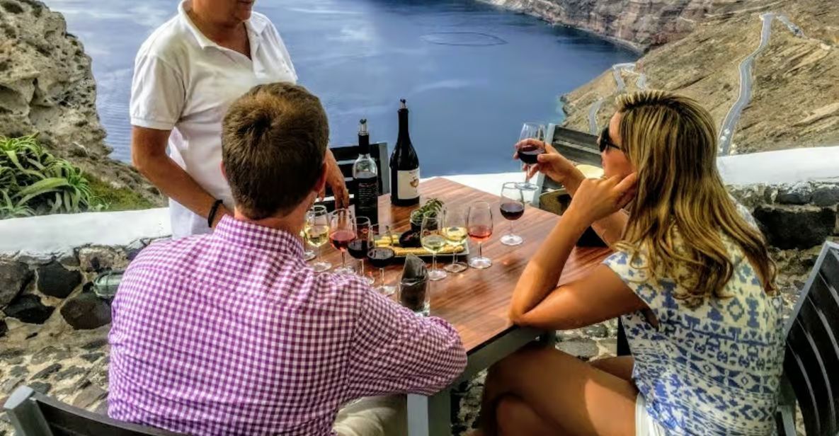 Santorini: Guided Tour to 3 Wineries with Wine Tastings